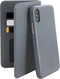 Serenity 2 in 1 Leather Wallet Case Apple iPhone X/XS Discrete Grey