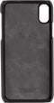 Serenity 2 in 1 Leather Wallet Case Apple iPhone X/XS Discrete Grey