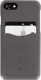 Serenity Dual Pocket Leather Back Cover Apple iPhone SE 2022/SE 2020/8 Discrete Grey