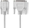 Seriële Kabel - D-SUB 25-Pins Male - D-SUB 9-Pins Female - Vernikkeld - 2.00 m - Rond - PVC - Ivoor - Envelop