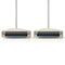 Seriële Kabel | D-SUB 37-Pins Male | D-SUB 37-Pins Male | Vernikkeld | 1.00 m | Rond | PVC | Ivoor |