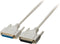 Seriële kabel SUB-D 25-Pins Male - SUB-D 25-Pins Female 10.0 m Ivoor