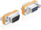 Seriële RS232 null modemadapter 9-pins SUB-D (m) - 9-pins SUB-D (v)