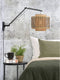 GOOD&MOJO Wandlamp Bhutan - Bamboe Zwart/Naturel - 90x40x55cm - Binnen Scandinavisch,Bohemian