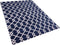 SERRES - Laagpolig vloerkleed - Blauw - 140 x 200 cm - Polyester