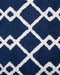 SERRES - Laagpolig vloerkleed - Blauw - 140 x 200 cm - Polyester