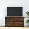 vidaXL - Tv-meubel - 100x35x54 - cm - bewerkt - hout - bruin - eikenkleur