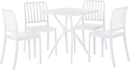 SERSALE - Tuinset voor 4 - Wit - SMC (kunststof)