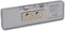 Sertronics LED naamplaatje 9.3x3cm zilveren rand - LED Kleur - Rood