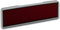 Sertronics LED naamplaatje 9.3x3cm zilveren rand - LED Kleur - Rood