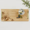 Serveerplank Bijen met Goudkleurige Handvatten - 45x20 - Schots Eikenhout - Scottish Made