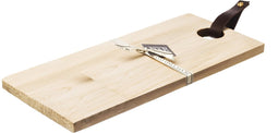 Serveerplank Blanco met leren handvat Medium - 45x20 - Scottish Made
