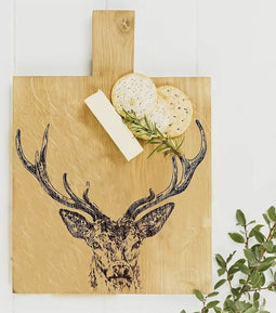 Serveerplank Edelhert Medium - 35x25 - Schots Eikenhout - Scottish Made