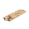 Serveerplank Edelhert met metalen handvatten - 45x15 - Schots Eikenhout - Scottish Made