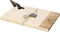 Serveerplank GEO Medium met leren handvat - 35x25 - Scottish Made