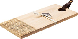 Serveerplank GEO met leren handvat Medium - 45x20 - Scottish Made