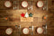 Serveerplank Hout met Schaaltjes - Kerstservies - Tapasplank