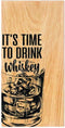 Serveerplank IT'S TIME TO DRINK WHISKEY - 30x15 - Schots Eikenhout - Scottish Made (kopie)