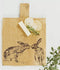 Serveerplank Kussende Hazen Medium - 35x25 - Schots Eikenhout - Scottish Made