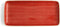 Serveerschaal Ariane Terra Rechthoekig Keramisch Rood (36 x 16,5 cm) (6 Stuks)