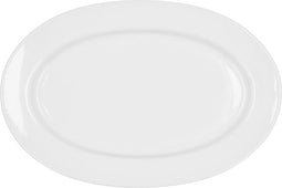 Serveerschaal Bidasoa Glacial Keramisch Wit (32 x 22 cm) (Pack 3x)