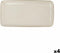 Serveerschaal Bidasoa Ikonic Wit Keramisch (28 x 14 cm) (Pack 4x)