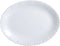 Serveerschaal Luminarc Feston Ovalen Wit Glas (Ø 33 cm) (6 Stuks)