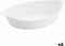 Serveerschaal Luminarc Smart Cuisine Ovalen Wit Glas 6 Stuks 38 x 22 cm