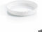 Serveerschaal Luminarc Trianon Ovalen Wit Glas (Ø 26 cm) (6 Stuks)