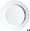 Serveerschaal Luminarc Trianon Wit Glas (32,5 cm) (4 Stuks)