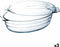 Serveerschaal Ô Cuisine Ocuisine Vidrio Met deksel 3 L 1,1 L Transparant Glas 3 Stuks