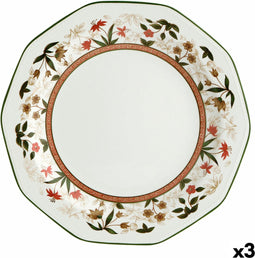 Serveerschaal Queen´s By Churchill Assam Cirkelvormig Keramisch Wit Porslin (32,5 cm) (3 Stuks)