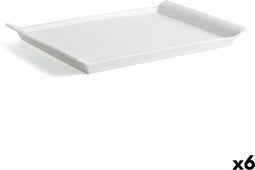 Serveerschaal Quid Gastro Fresh Rechthoekig Keramisch Wit (36 x 25 cm) (6 Stuks)