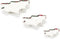 Serveerschalen kerstboom - 3 stuks - queen