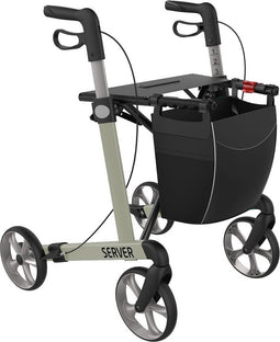 Server Lichtgewicht Rollator Champagne Medium - Standaard banden