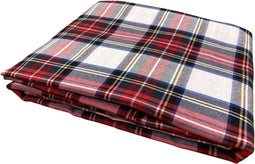 Servet Xmas tartan 40x40cm set 4st. white