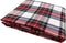 Servet Xmas tartan 40x40cm set 4st. white