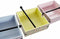 Servethouder DKD Home Decor Blauw Groen Roze Metaal Hout MDF 3 Onderdelen 22 x 18 x 6 cm