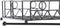 Servethouder DKD Home Decor Geometrisch Zwart Metaal 18 x 18 x 7 cm