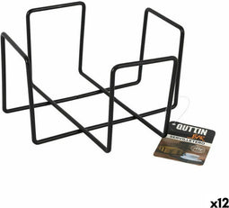 Servethouder Quttin Zwart 17,5 x 17,5 x 9,5 cm (12 Stuks)