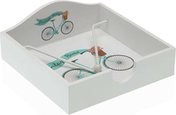Servethouder Versa Hout 18 x 7 x 18 cm Fiets