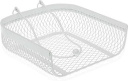 Servethouder Wit Metaal (20 x 6,8 x 18,5 cm)