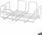 Servethouder Zilverkleurig Metaal 19,3 x 6,5 x 19,3 cm (6 Stuks)