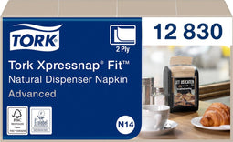 Servetten Tork Xpressnap Fit ® N14 2-laags naturel 12830