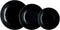 Serviesset Arcopal Zelie Black Zwart 12 Onderdelen