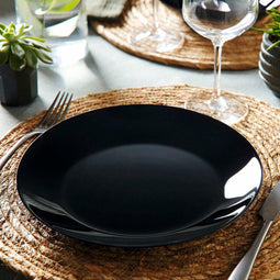 Serviesset Arcopal Zelie Black Zwart Glas 18 Onderdelen