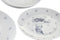 Serviesset DKD Home Decor Blauw Wit Porselein 18 Onderdelen 27 x 27 x 3 cm (2 Stuks)