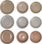Serviesset DKD Home Decor Bruin Grijs Keramiek 18 Onderdelen 26,5 x 26,5 x 3 cm
