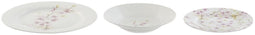 Serviesset Home ESPRIT Wit Groen Roze Porselein 18 Onderdelen 27 x 27 x 2 cm