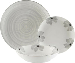 Serviesset Versa Flores Grijs 18 Onderdelen Porselein